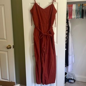 Rust colored Abercrombie and Fitch jumpsuit